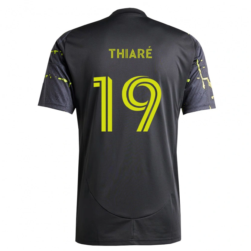 Danxen Barn Jamal Thiaré #19 Fluorescerande Gul Svart Bortatröja Matchtröjor 2026/27 Tröjor T-Tröja