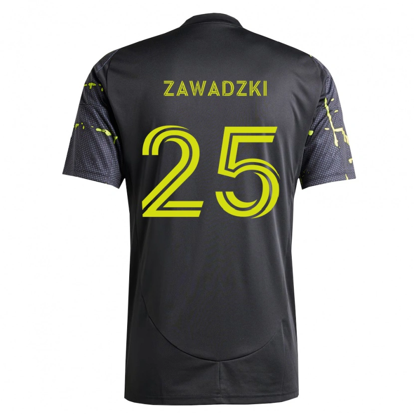 Danxen Barn Sean Zawadzki #25 Fluorescerande Gul Svart Bortatröja Matchtröjor 2026/27 Tröjor T-Tröja
