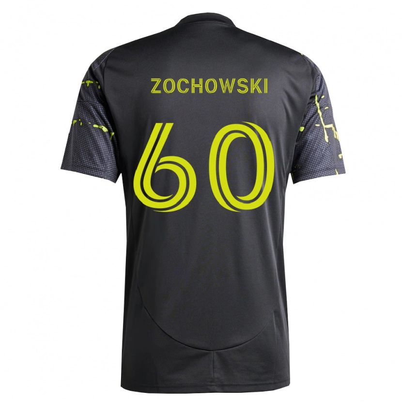 Danxen Barn Alex Zochowski #60 Fluorescerande Gul Svart Bortatröja Matchtröjor 2026/27 Tröjor T-Tröja