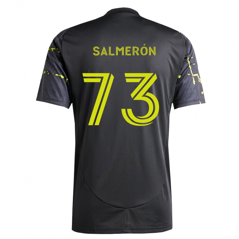 Danxen Barn Jorge Salmerón #73 Fluorescerande Gul Svart Bortatröja Matchtröjor 2026/27 Tröjor T-Tröja