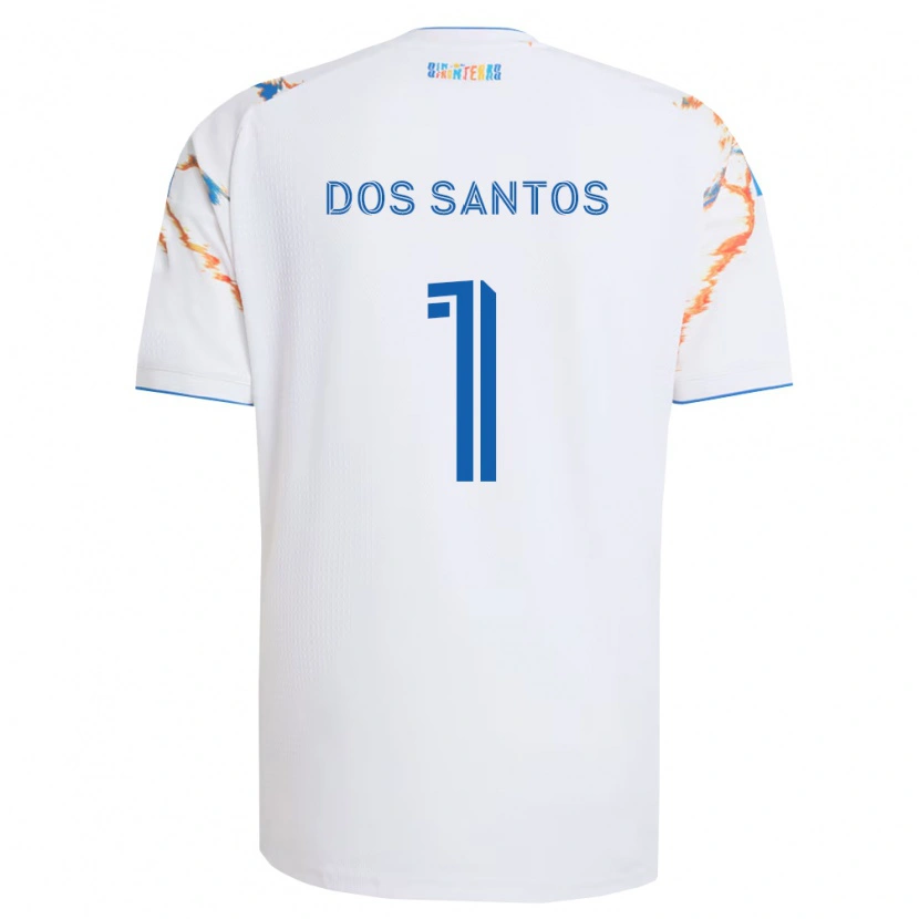 Danxen Barn Cj Dos Santos #1 Vit Orange Blå Bortatröja Matchtröjor 2026/27 Tröjor T-Tröja