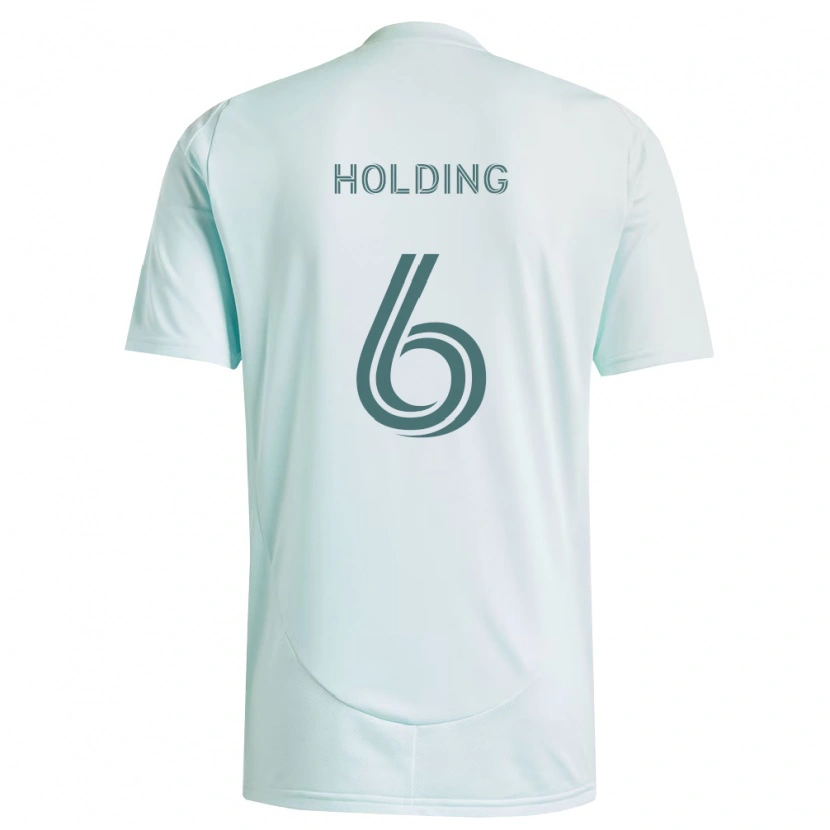 Danxen Barn Rob Holding #6 Vit Ljusgrön Bortatröja Matchtröjor 2026/27 Tröjor T-Tröja