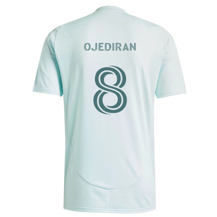 Danxen Barn Hamzat Ojediran #8 Vit Ljusgrön Bortatröja Matchtröjor 2026/27 Tröjor T-Tröja