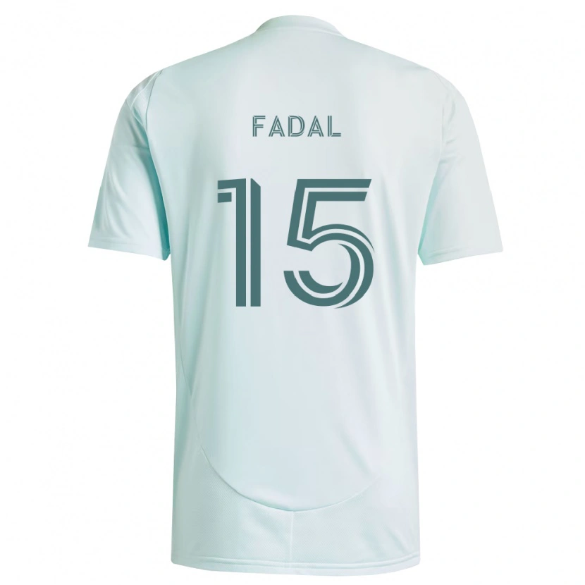 Danxen Barn Ali Fadal #15 Vit Ljusgrön Bortatröja Matchtröjor 2026/27 Tröjor T-Tröja
