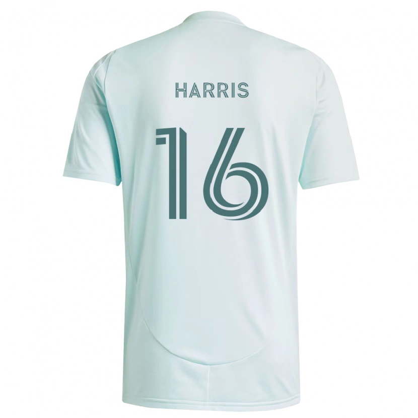 Danxen Barn Alex Harris #16 Vit Ljusgrön Bortatröja Matchtröjor 2026/27 Tröjor T-Tröja