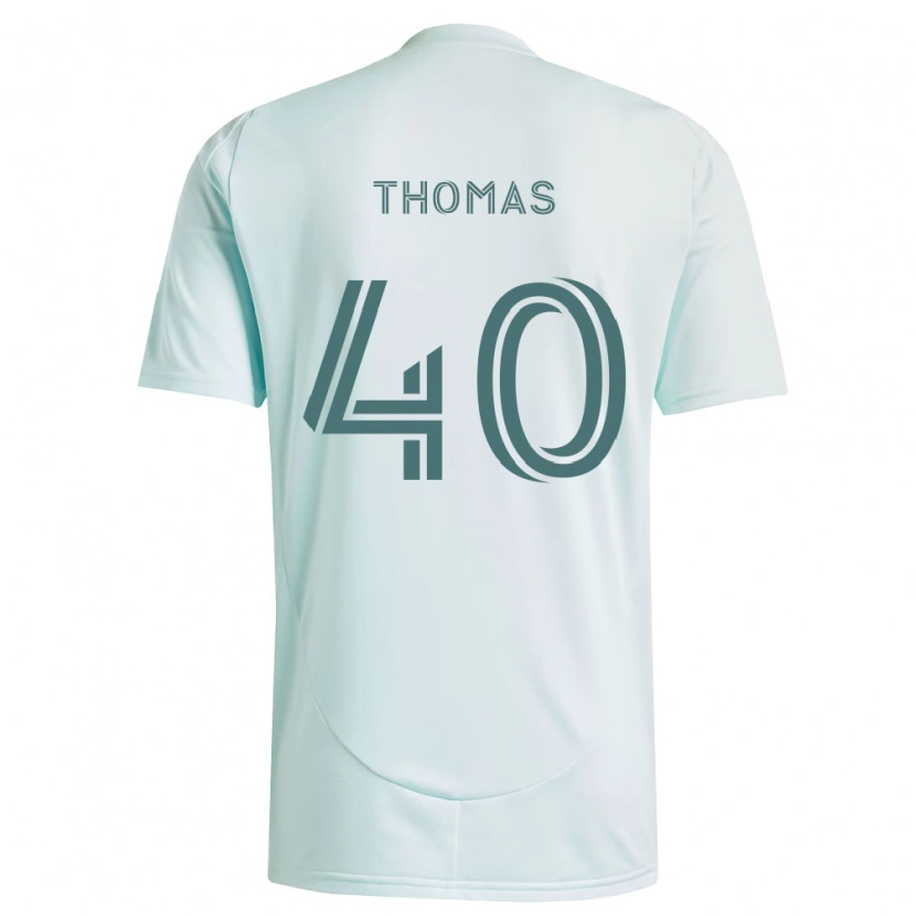 Danxen Barn Kai Thomas #40 Vit Ljusgrön Bortatröja Matchtröjor 2026/27 Tröjor T-Tröja