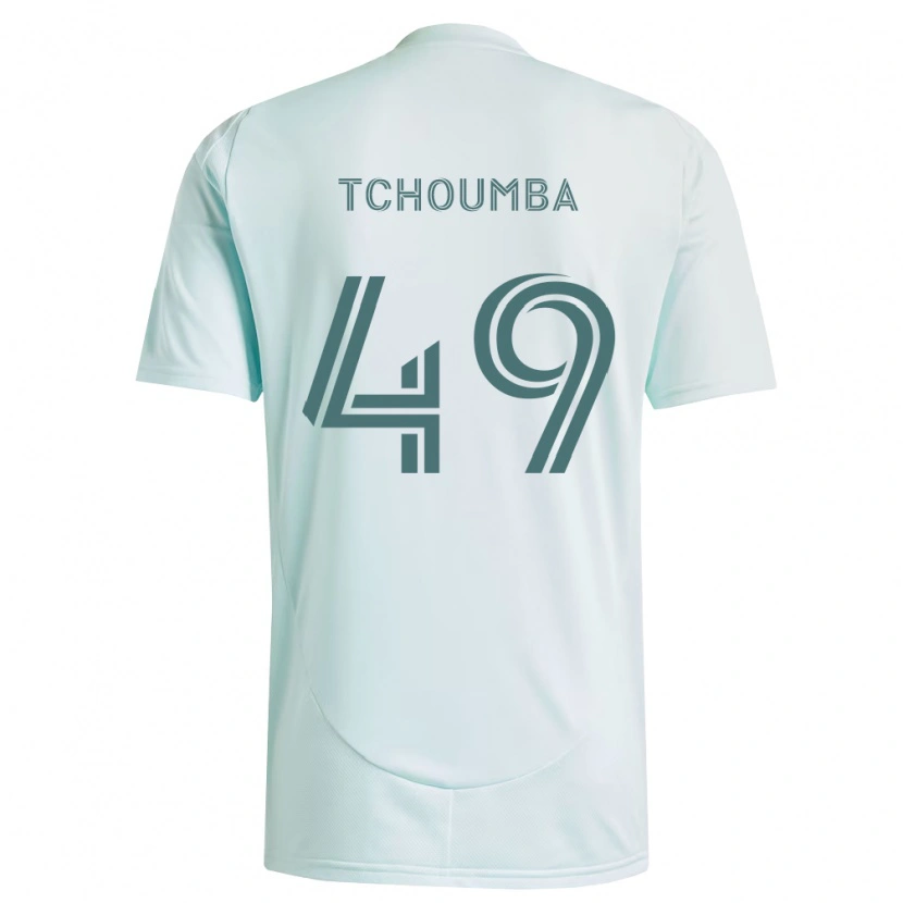 Danxen Barn Nathan Tchoumba #49 Vit Ljusgrön Bortatröja Matchtröjor 2026/27 Tröjor T-Tröja