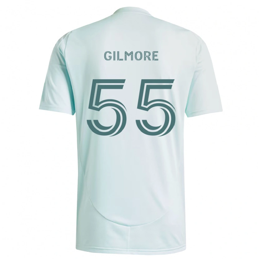Danxen Barn Grant Gilmore #55 Vit Ljusgrön Bortatröja Matchtröjor 2026/27 Tröjor T-Tröja