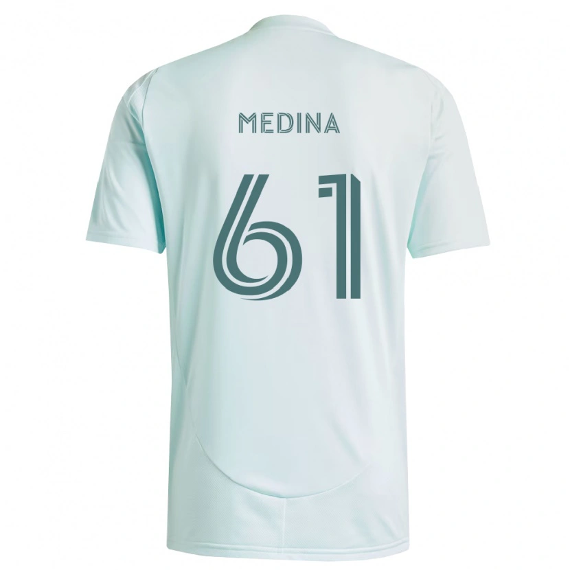 Danxen Barn Leonardo Medina #61 Vit Ljusgrön Bortatröja Matchtröjor 2026/27 Tröjor T-Tröja