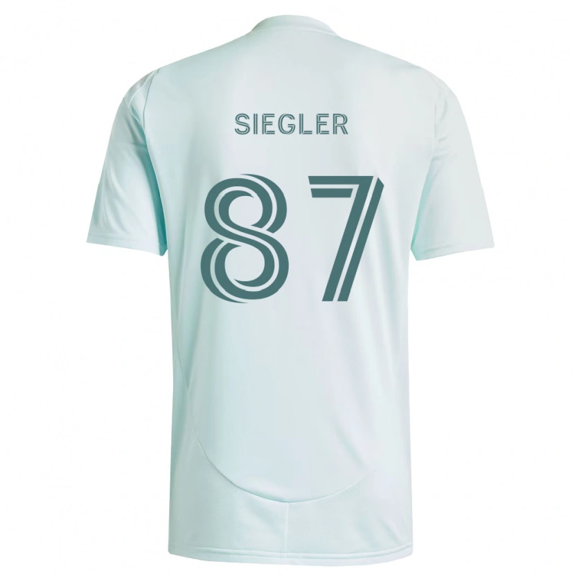 Danxen Barn Sebastian Siegler #87 Vit Ljusgrön Bortatröja Matchtröjor 2026/27 Tröjor T-Tröja