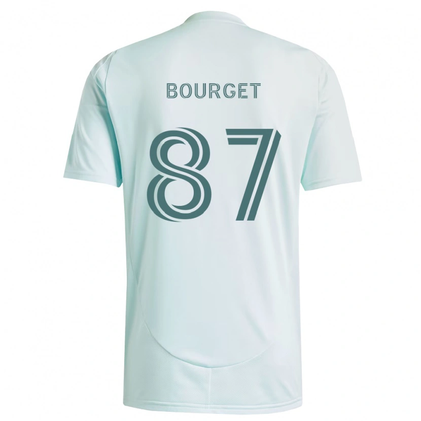 Danxen Barn Sebastian Bourget #87 Vit Ljusgrön Bortatröja Matchtröjor 2026/27 Tröjor T-Tröja