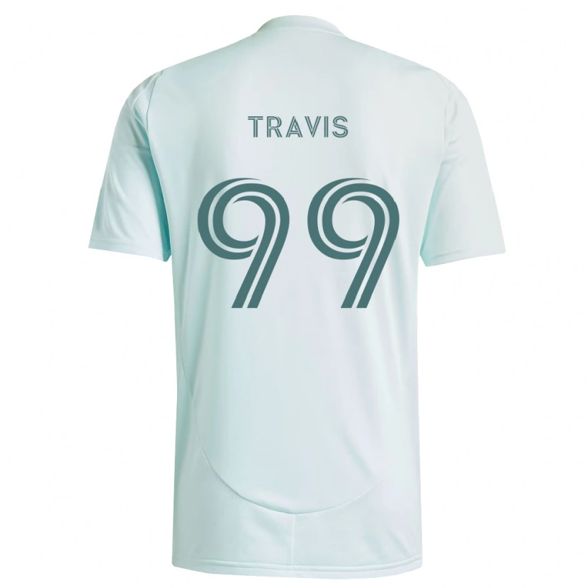 Danxen Barn Jackson Travis #99 Vit Ljusgrön Bortatröja Matchtröjor 2026/27 Tröjor T-Tröja