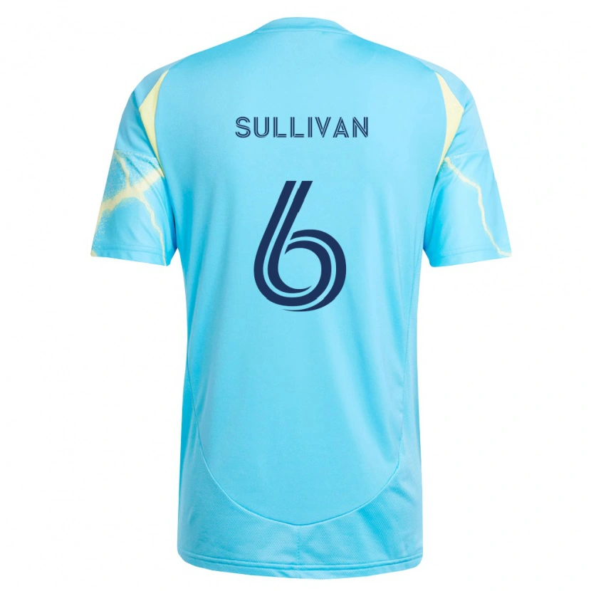 Danxen Barn Cavan Sullivan #6 Ljusblå Svart Ljusgul Bortatröja Matchtröjor 2026/27 Tröjor T-Tröja