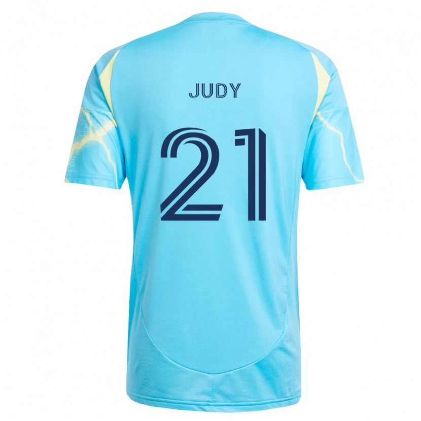 Danxen Barn Abram Judy #21 Ljusblå Svart Ljusgul Bortatröja Matchtröjor 2026/27 Tröjor T-Tröja