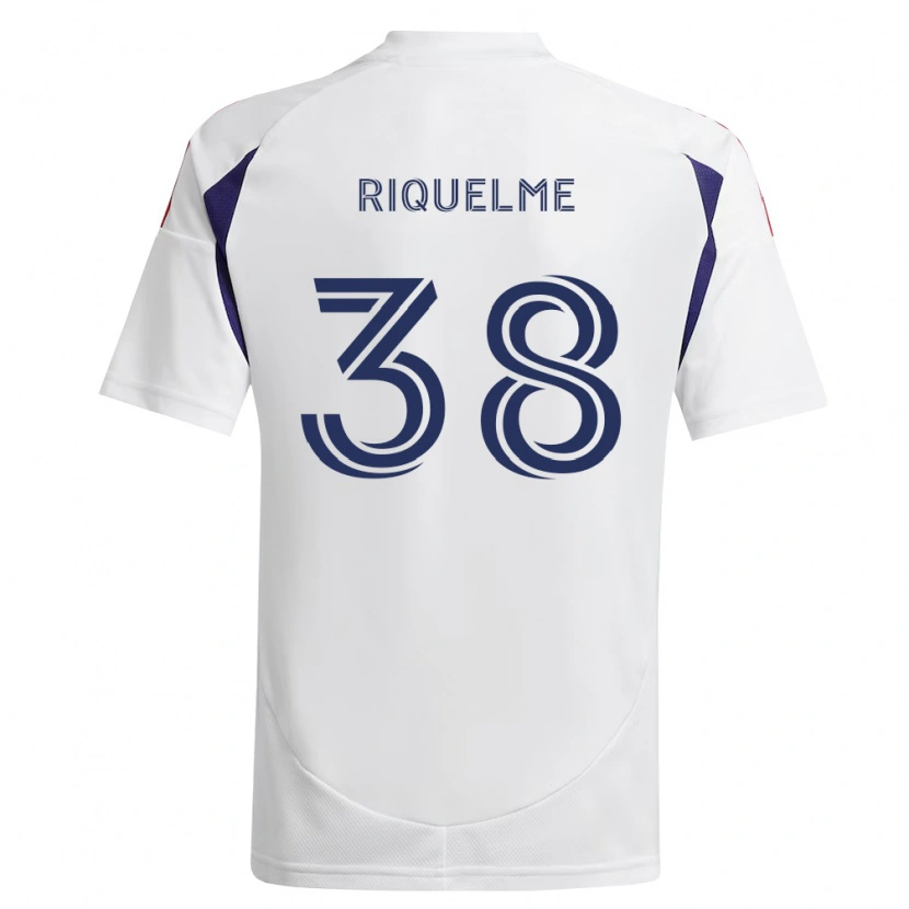Danxen Barn Antonio Riquelme #38 Kungligt Blå Röd Brun Bortatröja Matchtröjor 2026/27 Tröjor T-Tröja