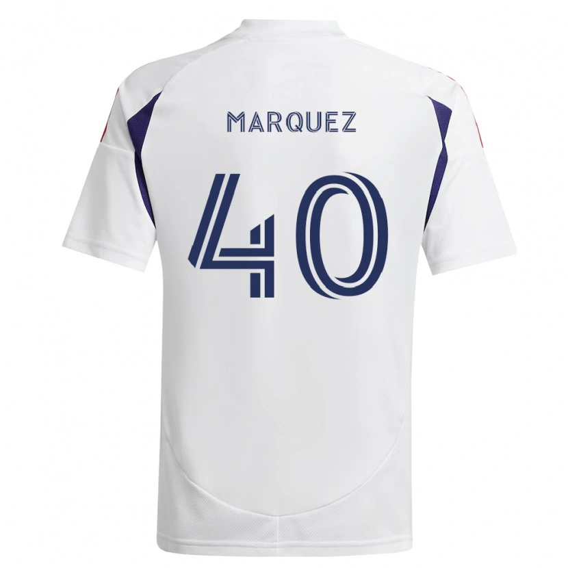 Danxen Barn Omar Marquez #40 Kungligt Blå Röd Brun Bortatröja Matchtröjor 2026/27 Tröjor T-Tröja