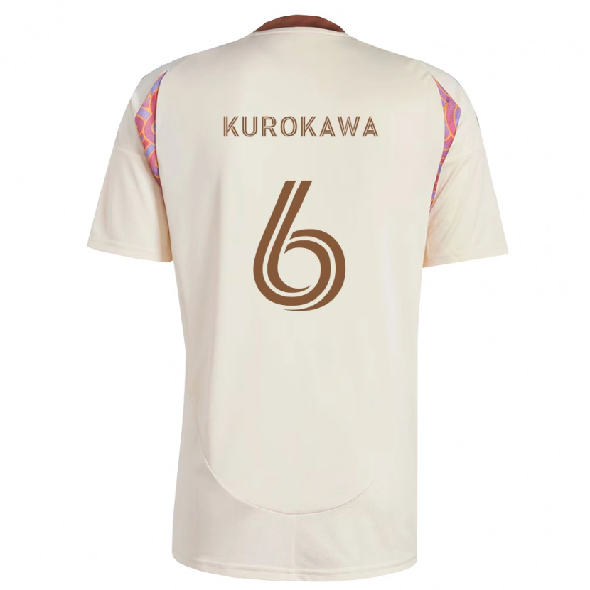 Danxen Barn Keisuke Kurokawa #6 Off-White Rosa Bortatröja Matchtröjor 2026/27 Tröjor T-Tröja