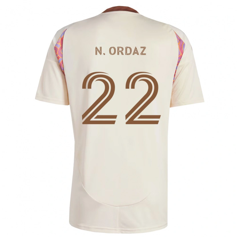 Danxen Barn Nathan Ordaz #22 Off-White Rosa Bortatröja Matchtröjor 2026/27 Tröjor T-Tröja