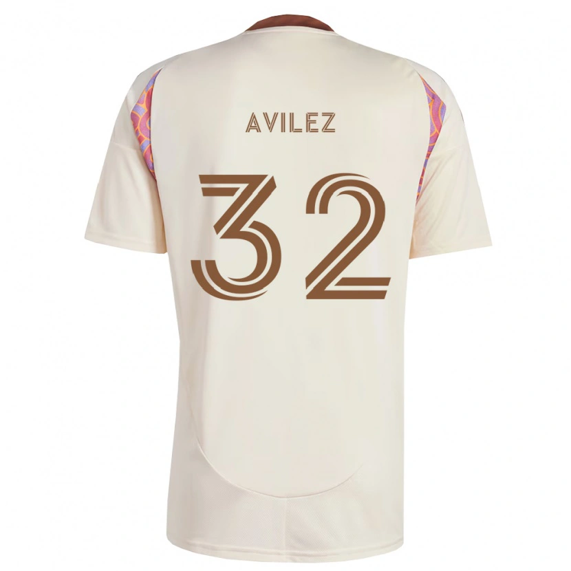 Danxen Barn Oscar Avilez #32 Off-White Rosa Bortatröja Matchtröjor 2026/27 Tröjor T-Tröja