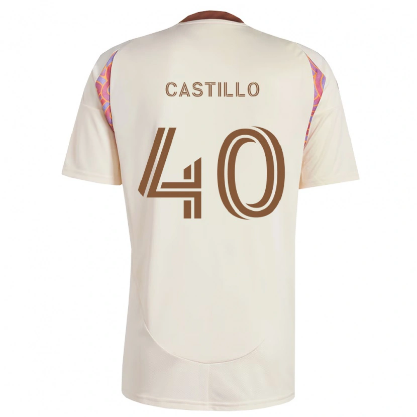 Danxen Barn Kamil Castillo #40 Off-White Rosa Bortatröja Matchtröjor 2026/27 Tröjor T-Tröja