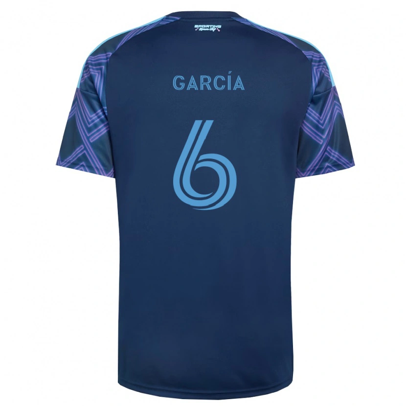 Danxen Barn Manu García #6 Kungligt Blå Lila Bortatröja Matchtröjor 2026/27 Tröjor T-Tröja