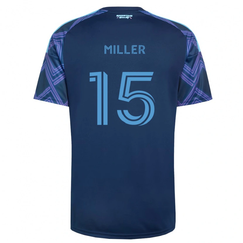 Danxen Barn Jansen Miller #15 Kungligt Blå Lila Bortatröja Matchtröjor 2026/27 Tröjor T-Tröja