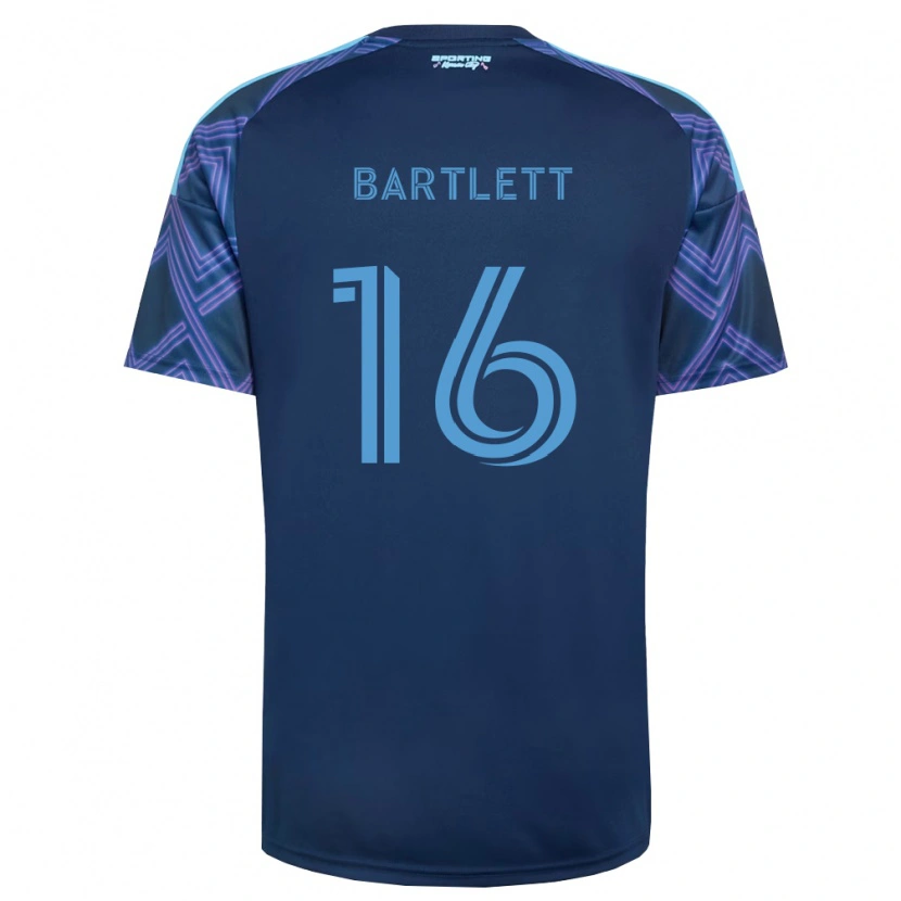 Danxen Barn Jacob Bartlett #16 Kungligt Blå Lila Bortatröja Matchtröjor 2026/27 Tröjor T-Tröja