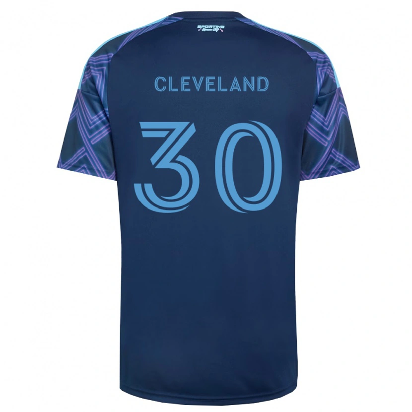 Danxen Barn Stefan Cleveland #30 Kungligt Blå Lila Bortatröja Matchtröjor 2026/27 Tröjor T-Tröja