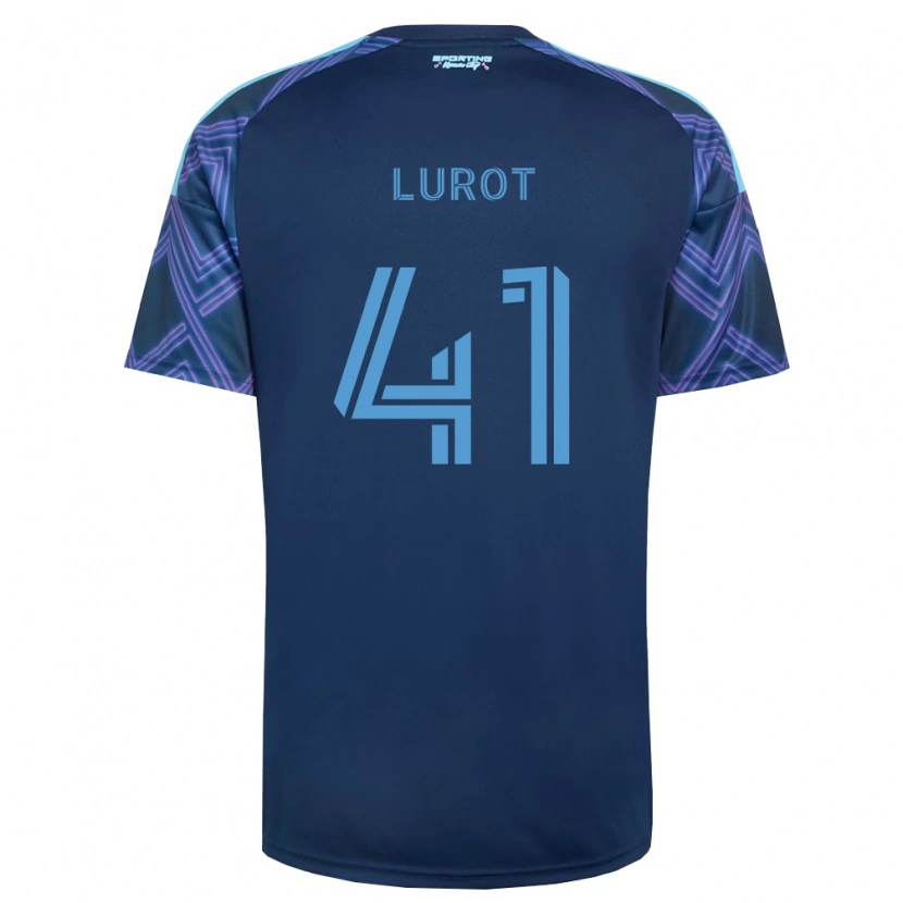 Danxen Barn Pierre Lurot #41 Kungligt Blå Lila Bortatröja Matchtröjor 2026/27 Tröjor T-Tröja