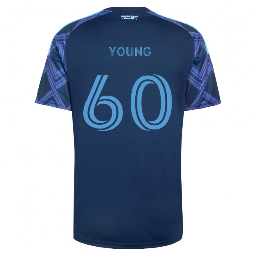 Danxen Barn Nate Young #60 Kungligt Blå Lila Bortatröja Matchtröjor 2026/27 Tröjor T-Tröja