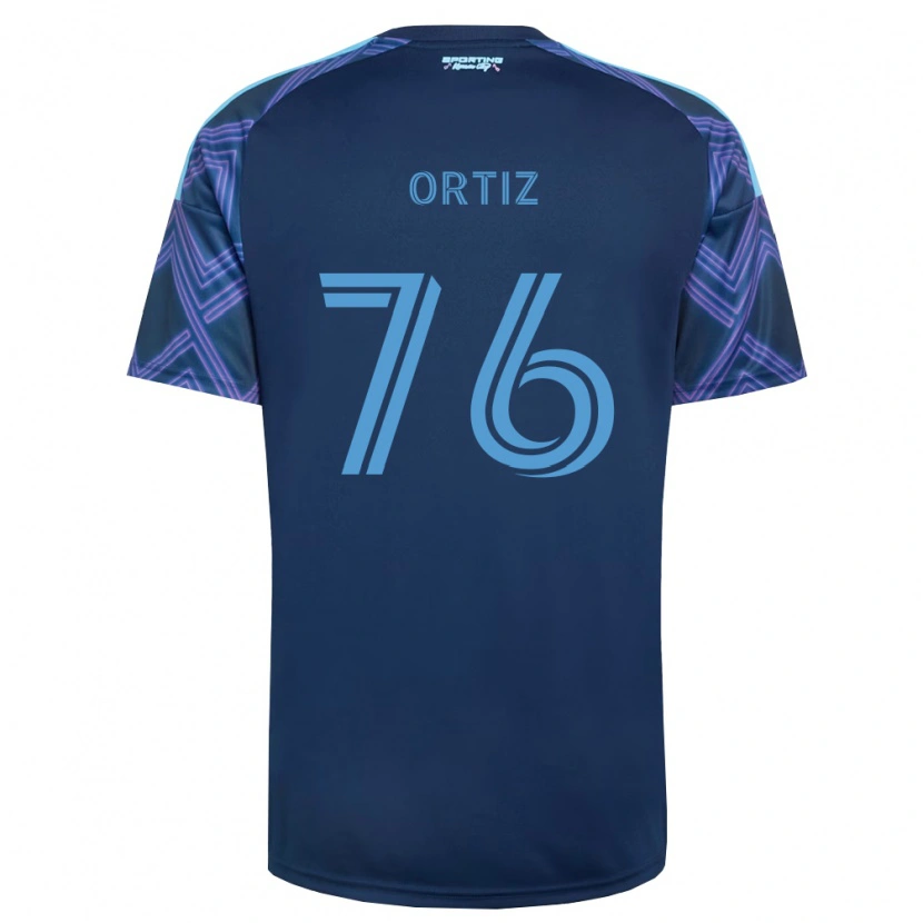 Danxen Barn Johann Ortiz #76 Kungligt Blå Lila Bortatröja Matchtröjor 2026/27 Tröjor T-Tröja