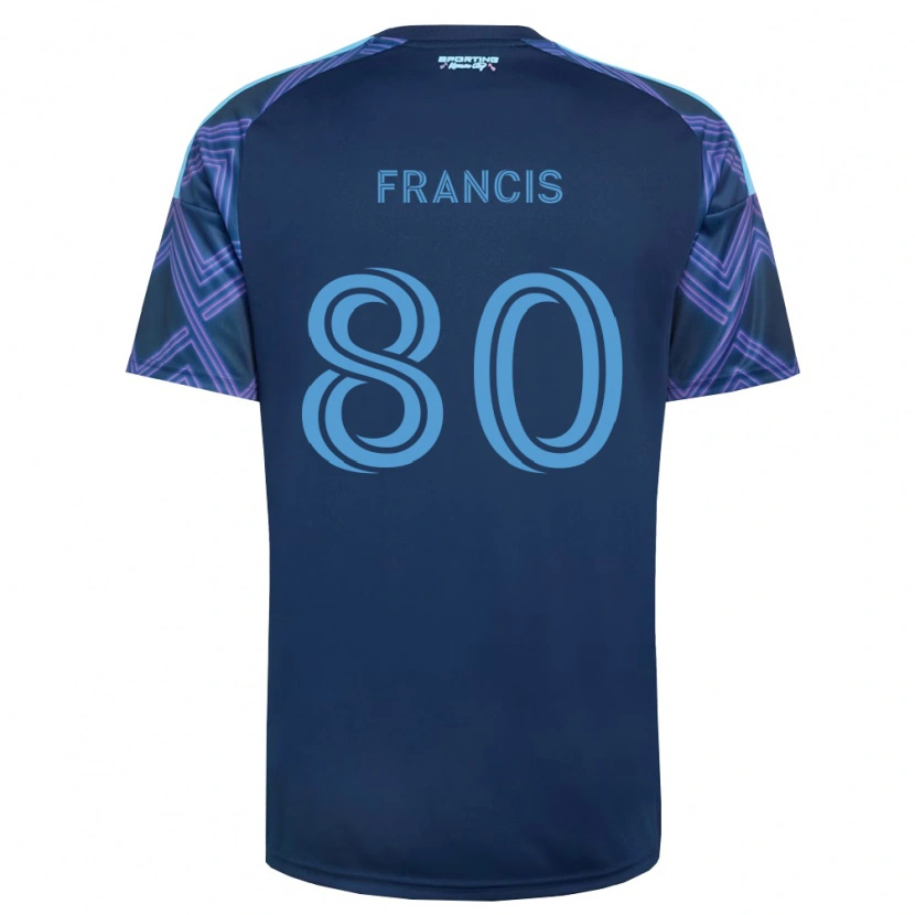 Danxen Barn Makhi Francis #80 Kungligt Blå Lila Bortatröja Matchtröjor 2026/27 Tröjor T-Tröja