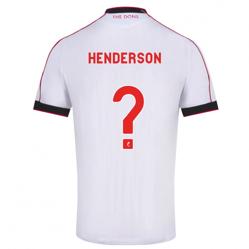Danxen Barn Jay Henderson #0 Svart Röd Vit Bortatröja Matchtröjor 2026/27 Tröjor T-Tröja