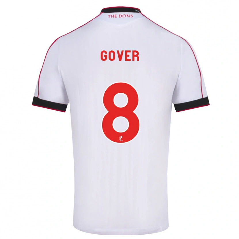Danxen Barn Chloe Gover #8 Svart Röd Vit Bortatröja Matchtröjor 2026/27 Tröjor T-Tröja