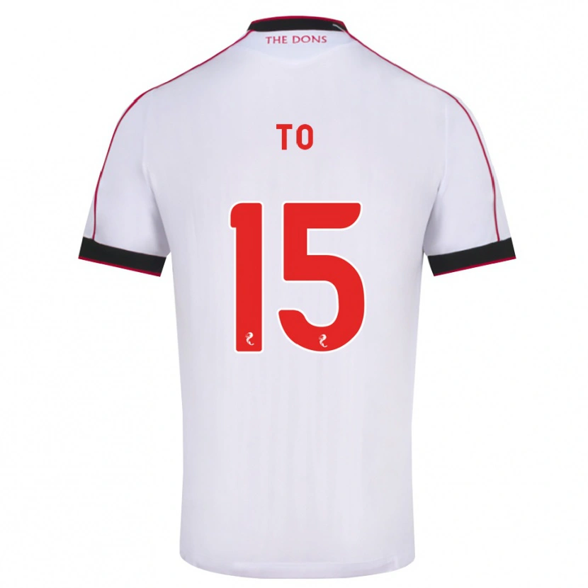 Danxen Barn Zack To #15 Svart Röd Vit Bortatröja Matchtröjor 2026/27 Tröjor T-Tröja