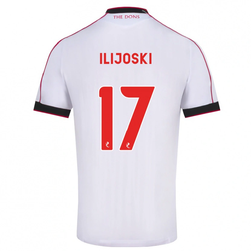 Danxen Barn Emma Ilijoski #17 Svart Röd Vit Bortatröja Matchtröjor 2026/27 Tröjor T-Tröja