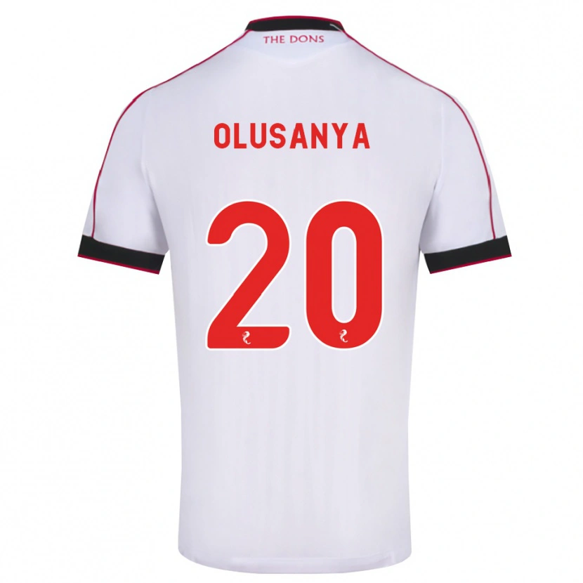 Danxen Barn Toyosi Olusanya #20 Svart Röd Vit Bortatröja Matchtröjor 2026/27 Tröjor T-Tröja