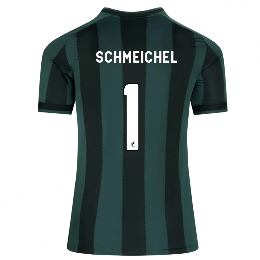 Danxen Barn Kasper Schmeichel #1 Mörk Skiffergrå Svart Bortatröja Matchtröjor 2026/27 Tröjor T-Tröja