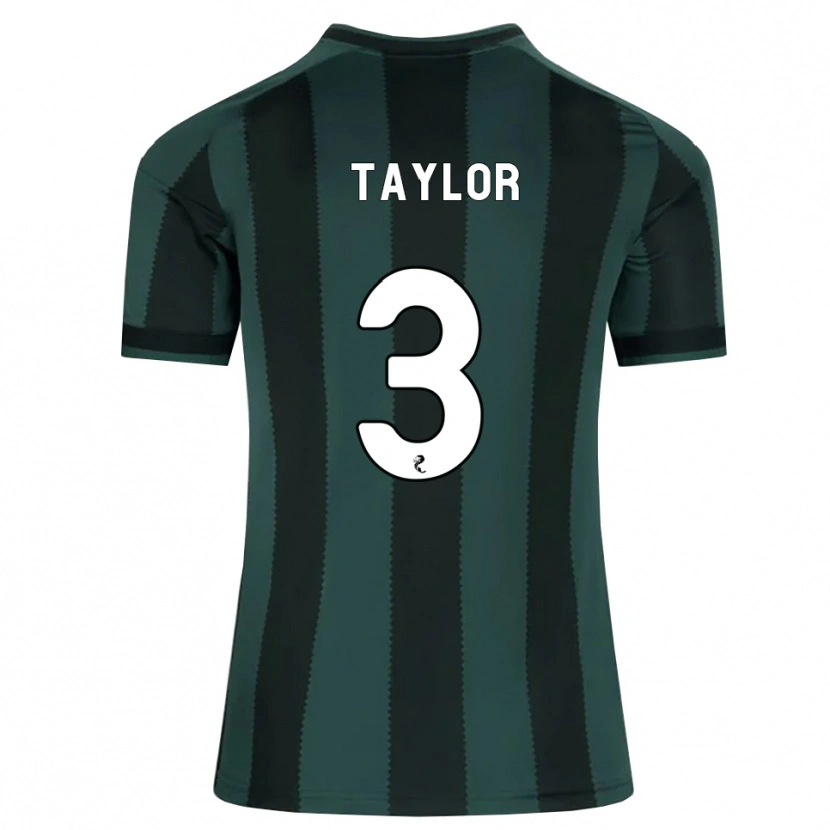Danxen Barn Greg Taylor #3 Mörk Skiffergrå Svart Bortatröja Matchtröjor 2026/27 Tröjor T-Tröja