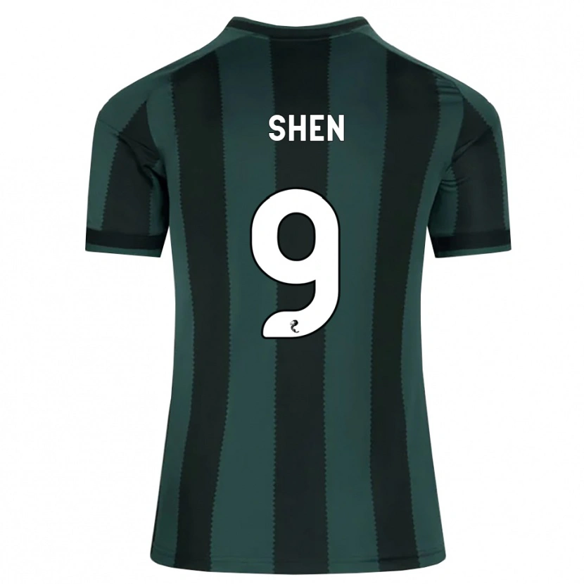 Danxen Barn Shen Mengyu #9 Mörk Skiffergrå Svart Bortatröja Matchtröjor 2026/27 Tröjor T-Tröja