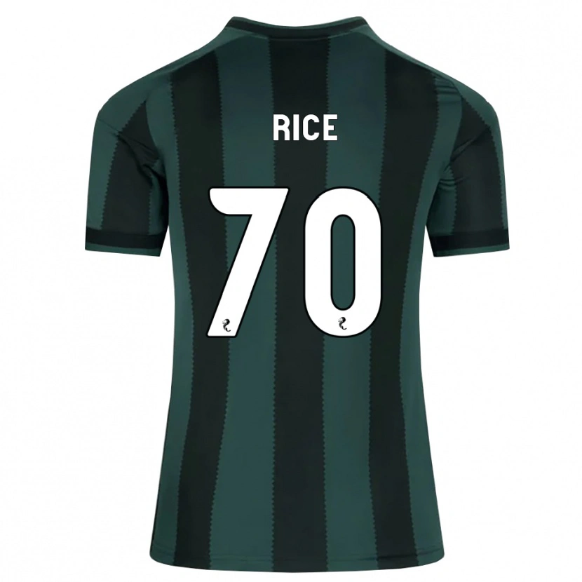 Danxen Barn Aidan Rice #70 Mörk Skiffergrå Svart Bortatröja Matchtröjor 2026/27 Tröjor T-Tröja