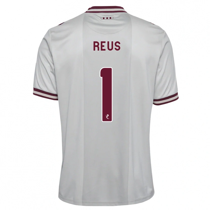 Danxen Barn Beau Reus #1 Vit Vinröd Bortatröja Matchtröjor 2026/27 Tröjor T-Tröja