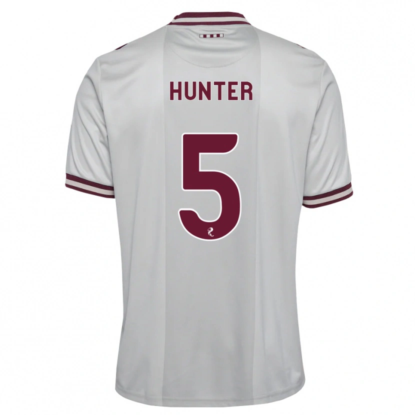 Danxen Barn Georgia Hunter #5 Vit Vinröd Bortatröja Matchtröjor 2026/27 Tröjor T-Tröja