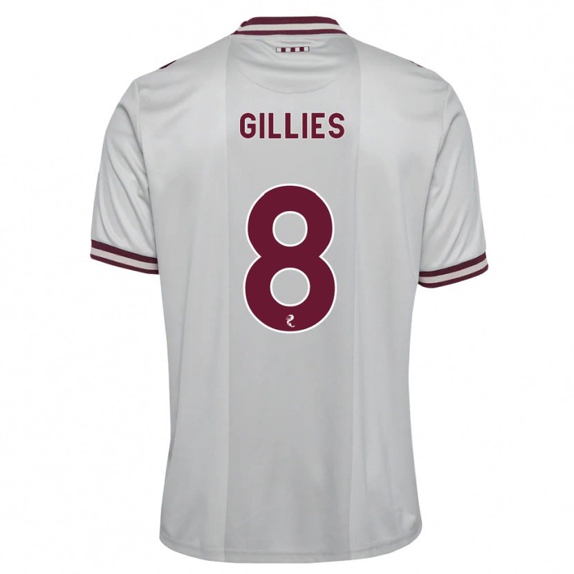 Danxen Barn Matthew Gillies #8 Vit Vinröd Bortatröja Matchtröjor 2026/27 Tröjor T-Tröja