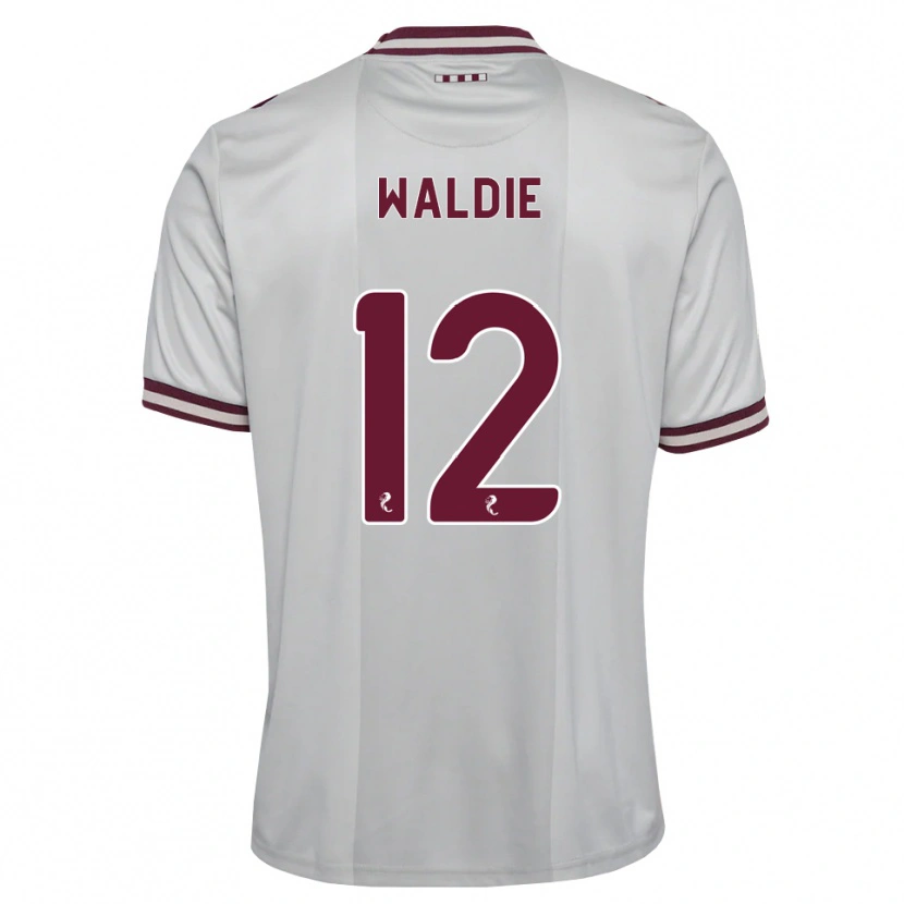Danxen Barn Lizzie Waldie #12 Vit Vinröd Bortatröja Matchtröjor 2026/27 Tröjor T-Tröja