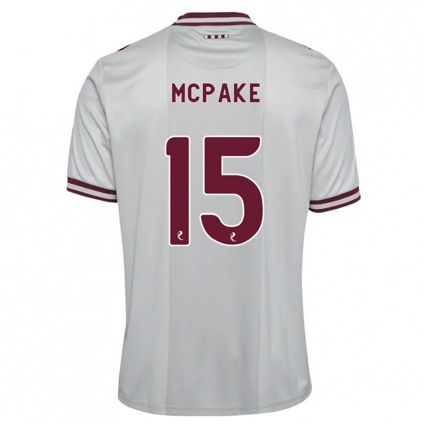 Danxen Barn Josh Mcpake #15 Vit Vinröd Bortatröja Matchtröjor 2026/27 Tröjor T-Tröja
