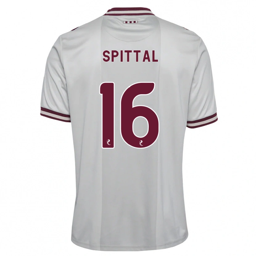 Danxen Barn Blair Spittal #16 Vit Vinröd Bortatröja Matchtröjor 2026/27 Tröjor T-Tröja