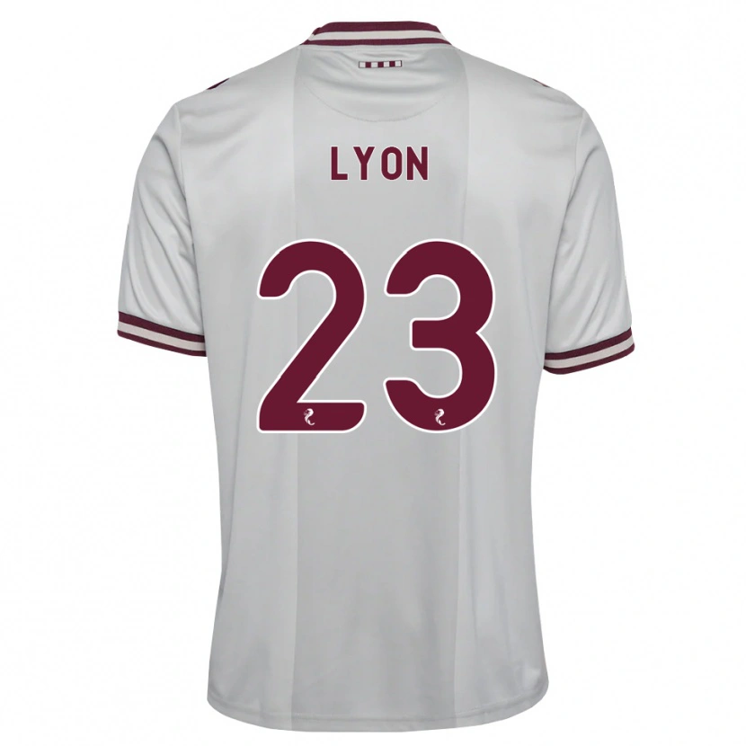 Danxen Barn Jack Lyon #23 Vit Vinröd Bortatröja Matchtröjor 2026/27 Tröjor T-Tröja