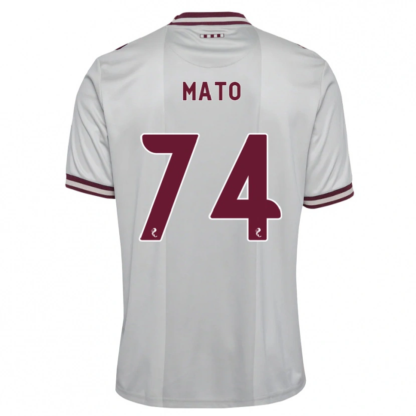 Danxen Barn Rogers Mato #74 Vit Vinröd Bortatröja Matchtröjor 2026/27 Tröjor T-Tröja