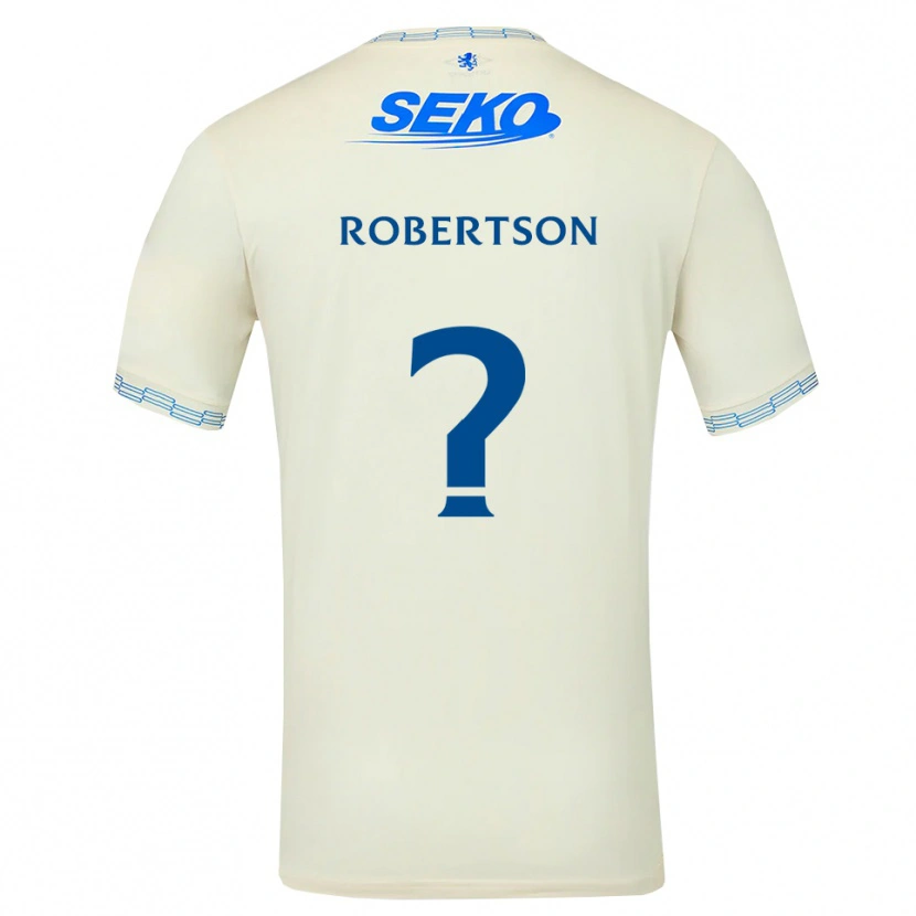 Danxen Barn Kerr Robertson #0 Djup Himmelsblå Vit Bortatröja Matchtröjor 2026/27 Tröjor T-Tröja